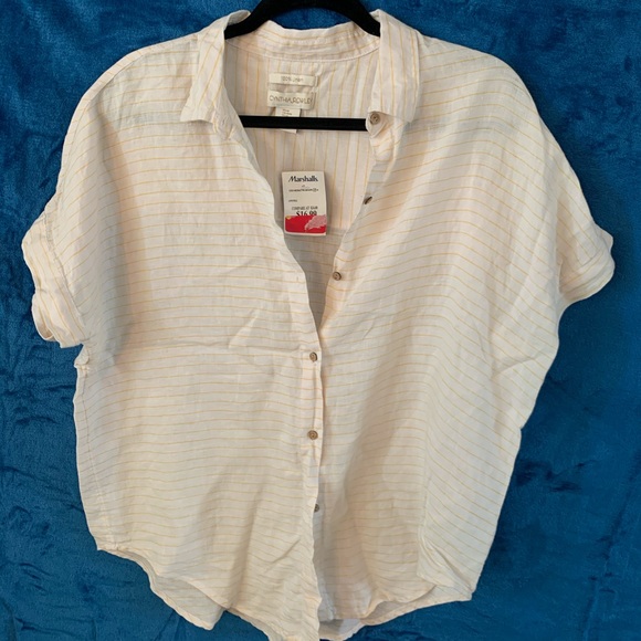 Cynthia Rowley Tops - Cynthia Rowley  Women’s 100% Linen Button-down Top
